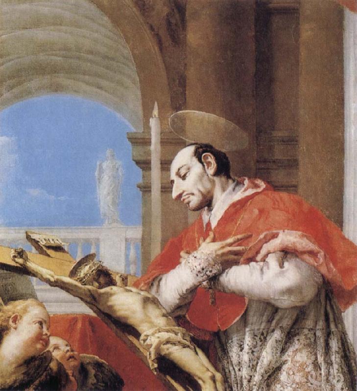 Giovanni Battista Tiepolo St Charles Borromeo oil painting picture